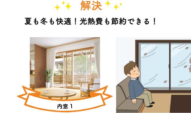 夏も冬も快適！光熱費も節約できる！
        